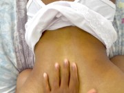 Horny Asian babe riding big hard cock & moaning loud 10/16