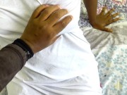 Horny Asian babe riding big hard cock & moaning loud 4/16