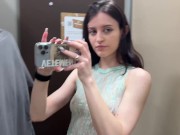 Petite Teen Luna Transparent Try-On - someone was spying on me in the fitting room?? 15/16