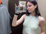 Petite Teen Luna Transparent Try-On - someone was spying on me in the fitting room?? 16/16