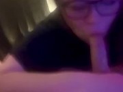 Throat Goat MILF Sucks The Soul Out Of Him. Plays With Big Balls & Gags All Over Cock 1/16