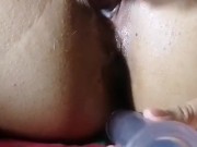 I get very hot when I see my followers' messages  || Playing with my two dildos  || Cannabitch 13/16