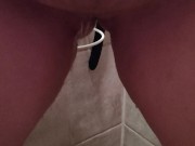Slut ordered to piss in shower by master 10/16