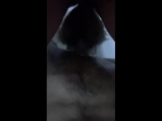 Bath time jerk off while squirting in his mouth 11/16