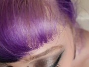 Thirsty goth piss whore demands her piss & cum tribute 11/16