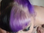 Thirsty goth piss whore demands her piss & cum tribute 13/16