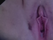 Birthing my inflatable dildo after a rough session with master. 13/16