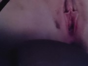 Birthing my inflatable dildo after a rough session with master. 6/16