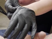 Big Tit MILF gloved prostate massage 2/16