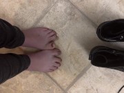 Trying on domme boots 8/16