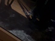 Sexy teen sucks crew members dick on cruise ship balcony during family vacation 10/16