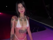 I see Tammy Taylor in the pool and we go to the room to fuck! 1/16