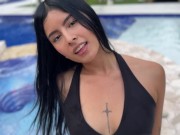 Pool day and hard sex! My debut in Pornhub! 1/16