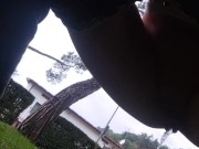 Little pussy piss Extreme in the street watched by 5/16