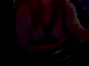 Italian Big tits MILF Artemisia Love Night Car Ride / BOOBS PLAY/FLASH 3/16