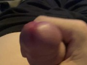 Huge cum load from small dick