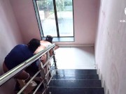 One day girlfriend and boyfriend secretly have hardcore sex. 16/16