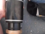 Super lubed up sex machine ×2 cum 16/16