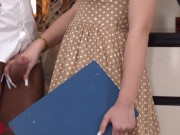 The boss called a young secretary with big tits... 2/16