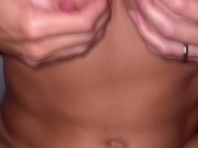 Daddy finishes on my hard belly 6/16