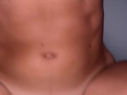 Daddy finishes on my hard belly 8/16