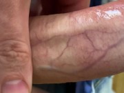 I jerked off my uncut cock with big balls in the office while everyone was at lunch and came hard 3/16