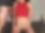 Small Tits Sucking - Skinny Asian Teen LittleLewdLuna with Tiny Tits Tease 14/16