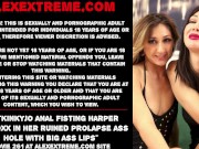 Hotkinkyjo anal fisting Harper Maddoxx in her ruined prolapse ass hole with big ass lips 1/16