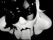 Naughty kitty gets a throat pie 10/16