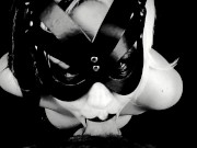 Naughty kitty gets a throat pie 13/16