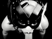 Naughty kitty gets a throat pie 4/16