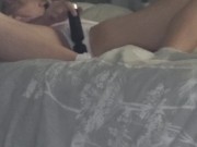 Caught my girlfriend masturbating after college. Her mom said I could go upstairs. 1/16