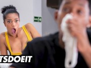 Panty Sniffer Gets To Fuck His Ebony Roommate In The Ass - LETSDOEIT
