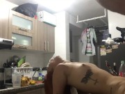 Delicious fuck of my stepfather's cock