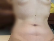 Japanese amateur couple  Naked pilates  全裸ピラティス中にイタズラ 5/16