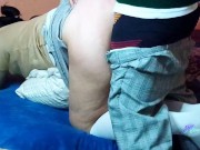 ALUMNOS CALIENTES DE SECUNDARIA TIENEN UNA CITA Y TERMINAN COGIENDO SIN PROTECCION 13/16