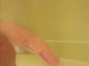 Cumming in the shower 15/16