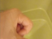 Cumming in the shower 2/16