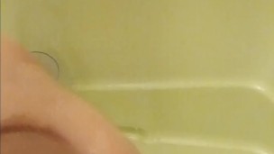 Cumming in the shower