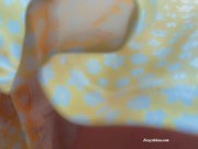 Pussy without panties on the bus. Hidden Rubbing clit under skirt 1/16