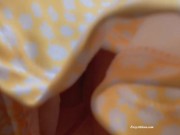 Pussy without panties on the bus. Hidden Rubbing clit under skirt 3/16