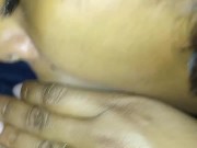 Ebony milf sucking Big white cock POV 💦🍆 5/16