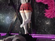 Goddess Trampling And Facesitting In Cute Gray Thigh Highs And Short Skirt 3/16