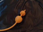 Inflatable enema nozzle insertion and review 1/16