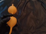 Inflatable enema nozzle insertion and review 2/16