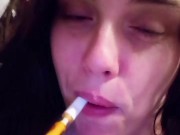 Smoking Compilation Vape Pen 420 Smoke Bong Hit Getting High Stoner Stoned Long Hair Hippie Slut OF 11/16