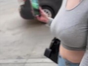 Hot Blondie Gets To Blow Me On Date 13/16