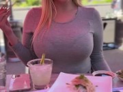 Hot Blondie Gets To Blow Me On Date 3/16