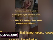 Big boobs babe flashes + closeup asshole pussy puckering dirty talk, flexing biceps new blonde wig, sweaty bikini - Lelu Love 1/16