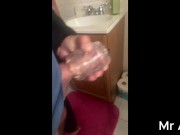 Cock Ring and Fleshlight Quickshot play cumshot 15/16